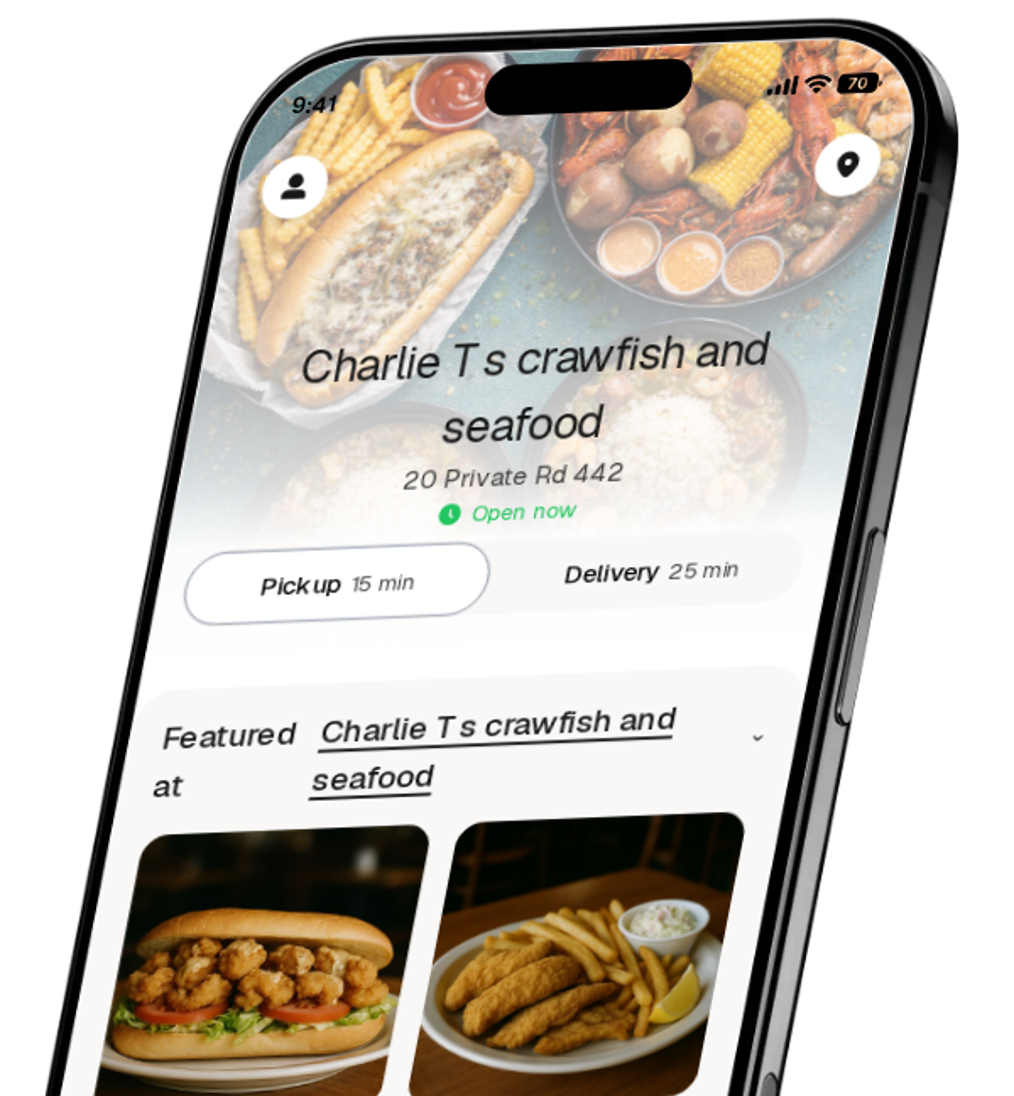 Charlie T s crawfish and seafood app preview
