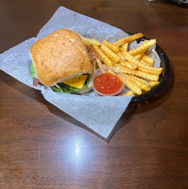 Lucy's Cheese Burger.